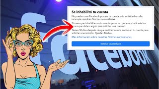 ✔️COMO RECUPERAR MI CUENTA de FACEBOOK INHABILITADA o BLOQUEADA por FACEBOOK  Formulario y Solución [upl. by Eniamraj492]