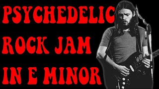 Classic Psychedelic Rock Jam Track  Guitar Play Along Jam E Minor  64 BPM [upl. by Aerdnad]