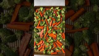 Parmesan Roasted Broccoli amp Carrots add veggies to any meal [upl. by Glynn]