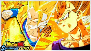 Team SSJ3 GOKU Vs Team MAJIN VEGETA  TEAM BATTLE Dragon ball sparking zero Gameplay [upl. by Annawyt251]