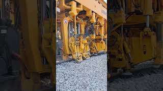 Shahganj junction doubling line working TampingMachine indianrailways viralvideo [upl. by Velvet]