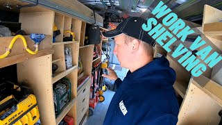 Work Van Shelving Layout  How to Design amp Build Efficient Van Storage Shelving [upl. by Henryk]