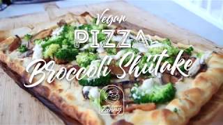 Recept Vegan Pizza Broccoli Shiitake [upl. by Nelle]