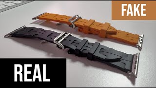 Fake vs Real Hermes Apple Watchband [upl. by Aihsyn]