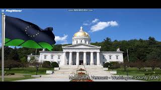 Montpelier Vermont Flag  Washington County [upl. by Atlante770]