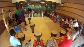 Deaf and hard of hearing students from around Milwaukee tap into West African Brazilian music [upl. by Retxed]