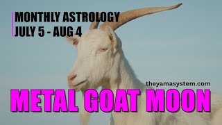 Monthly Astrology July 5  Aug 4 The Metal Goat Moon [upl. by Enialed190]