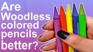 ARE WOODLESS COLORED PENCILS BETTER THAN REGULAR [upl. by Sylvia28]