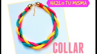 Collar de Moda 2016  Bisutería Paso a Paso [upl. by Anaiad247]