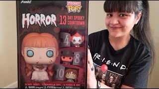 Horror 13 Day Spooky Countdown  Funko POP Calendar Unboxing [upl. by Nolitta]