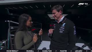 “Unfortunate” Toto Wolff PostRace Interview  F1 Belgium Grand Prix [upl. by Ran]