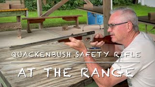 Quackenbush safety cartridge rifle at the range Surprised at the accuracy [upl. by Llacam]