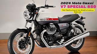 2024 Moto Guzzi V7 Special 850  This Timeless Icon Is Not Afraid to Embrace Modernity [upl. by Alec47]