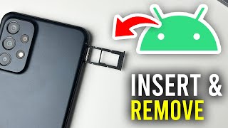 How To Insert amp Remove SIM Card On Android Phone  Full Guide [upl. by Yraeg]