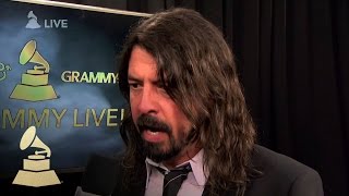 Dave Grohl  Backstage Interview  58th GRAMMYs [upl. by Arrik]