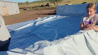 Prepping Our Silage Pit for Harvest 🌽  Uncovering amp Setting Up for the Big Cut [upl. by Tnomal]