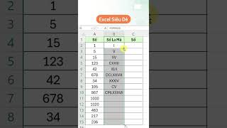 Chuyển đổi số và số La Mã trong Excel excel exceltips exceltricks huongdansieude exceltrick [upl. by Hafeetal215]