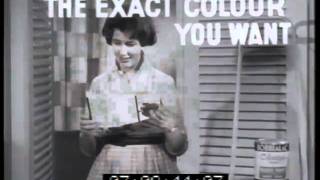 Robbialac colorizer paint 1960 TV commercial [upl. by Refotsirhc]