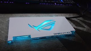 RGB ASUS GTX1070 backplate step by step Tutorial [upl. by Merdith]