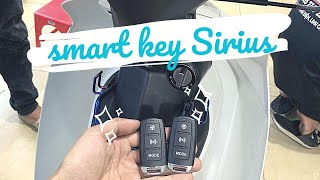 Bộ Smart key núm CNC cho Sirius xăng cơ  hyperion  H2 LED [upl. by Kenon]