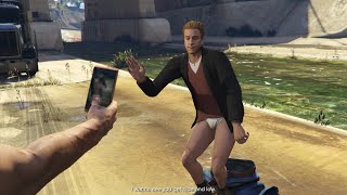 Lazlow dancing scene  GTA 5 [upl. by Marbut410]