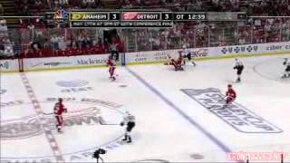 Niklas Kronwall Hits Teemu Selanne [upl. by Gunter591]