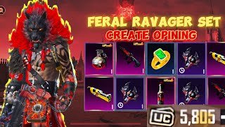 FERAL RAVAGER SET CREATE OPINING 😍  PUBG MOBILE  BGMI [upl. by Ailecara]