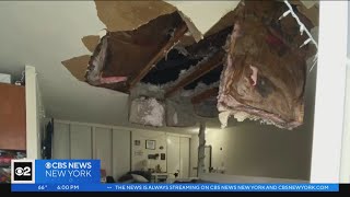 Exclusive Living room ceiling collapses onto girl in LI home [upl. by Ennair]