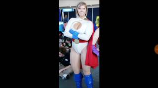 Power Girl Sexy Cosplay [upl. by Barabbas]