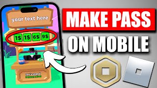 How to Make a Gamepass for Pls Donate on Mobile 2024  Add Pass to Pls Donate Roblox  IOSAndroid [upl. by Roderigo12]