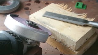 Angle grinder hack 4 How to Sharpen a Chisel [upl. by Adnolrehs972]