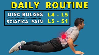 L4 L5 L5 S1 disc bulges best home exercises for pain relief [upl. by Judus]