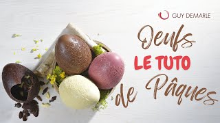 OEUF DE PÂQUES MAISON  LE TUTO FACILE 🐣🍫 [upl. by Muna]