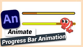 Create Progress Bar Animation  Adobe Animate CC Tutorial [upl. by Valtin]