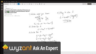 Projectile Motion Problem [upl. by Naniac]