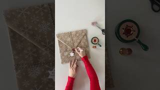 Using a wax seal on a gift instead of an envelope christmasgiftwrapping giftideas giftwrapping [upl. by Loris]