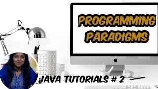 Java Programming  2  Programming paradigms  java by sudha  java tutorial [upl. by Eellac]