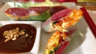 Bo BiaSummerSpring Rolls with Chinese SausageHow To Make Vietnamese Spring Rolls Bo Bia [upl. by Ahsilrae]