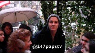 Jack and Finn Harries showing love to there fans during a SnowStorm In NYC 031813 [upl. by Heaps287]