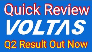 🔥Q2 Result out 🔥Voltas Limited l [upl. by Anirb]