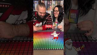 Come Play Hues And Cues With Us Christmas Edition boardgame couple [upl. by Nirehtac]