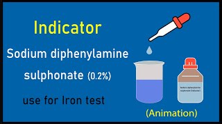 sodium diphenylamine sulphonate indicator 02  sodium diphenylamine sulfonate indicator [upl. by Aynodal]