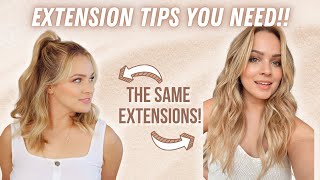 Hair Extension Hacks and Care you NEED to know  KayleyMelissa [upl. by Adnwahsal991]