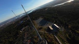 Drone diving old TV tower in Norway 4K [upl. by Dru273]