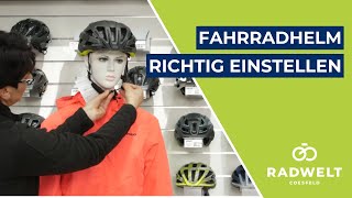 Fahrradhelm richtig einstellen  so geht´s⛑️🚲 [upl. by Nilorac494]