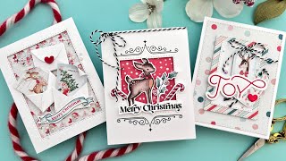 3 Cards with Simon Says Stamp November 2024 Card Kit  Christmas Cheer [upl. by Onin44]