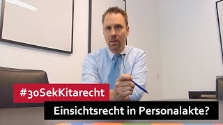 30SekKitarecht Folge 24  Einsichtsrecht in Personalakte [upl. by Comras]