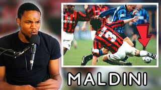 WOW Paolo Maldini  A Time When Defenders Could Defend  UK 🇬🇧 REACTION [upl. by Acile]