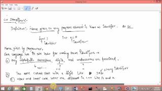 Identifiers in C tutorial part11 [upl. by Clyve955]