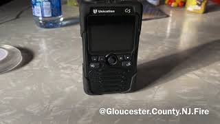 Unication G4G5 Pager scanning the Brandnew Burlington County P25 P2 system from About 30miles away [upl. by Annaihs200]